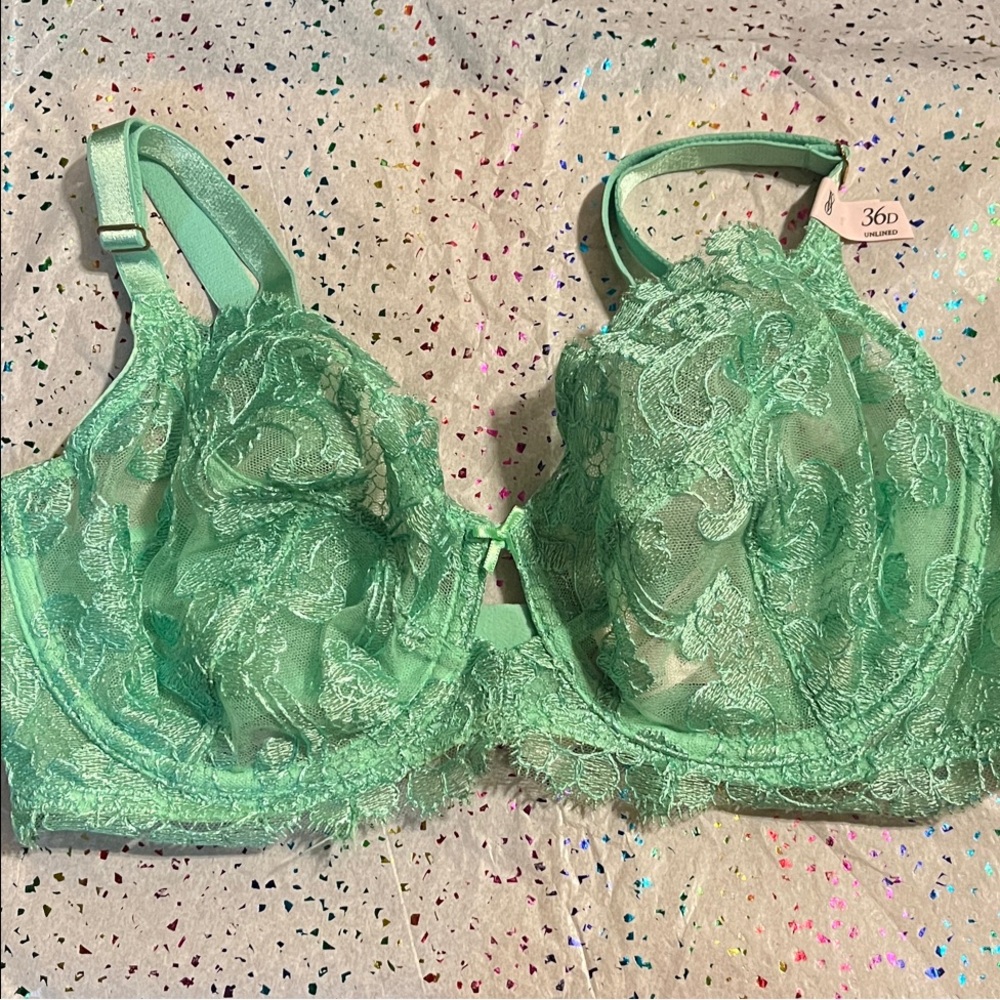 Victoria's Secret Mint Lace Bra